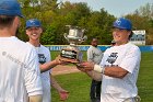 Baseball vs Babson  Wheaton College Baseball players celebrate their victory over Babson to win the NEWMAC Championship for the third year in a row. - (Photo by Keith Nordstrom) : Wheaton, baseball, NEWMAC